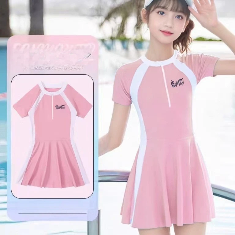 Children's swimsuit girls summer small middle school older girls students junior high school cute one-piece girl swimsuit
Children's swimsuit girls summer small middle school older girls students junior high school cute one-piece girl swimsuit