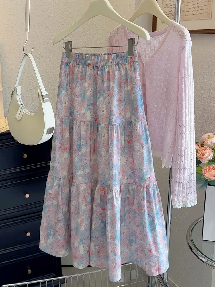 Flower Printed Skirt Women 2025 Summer New Fashion Beach Vacation Loose Casual Skirts Female Streetwear A-line Skirts
Flower Printed Skirt Women 2025 Summer New Fashion Beach Vacation Loose Casual Skirts Female Streetwear A-line Skirts
