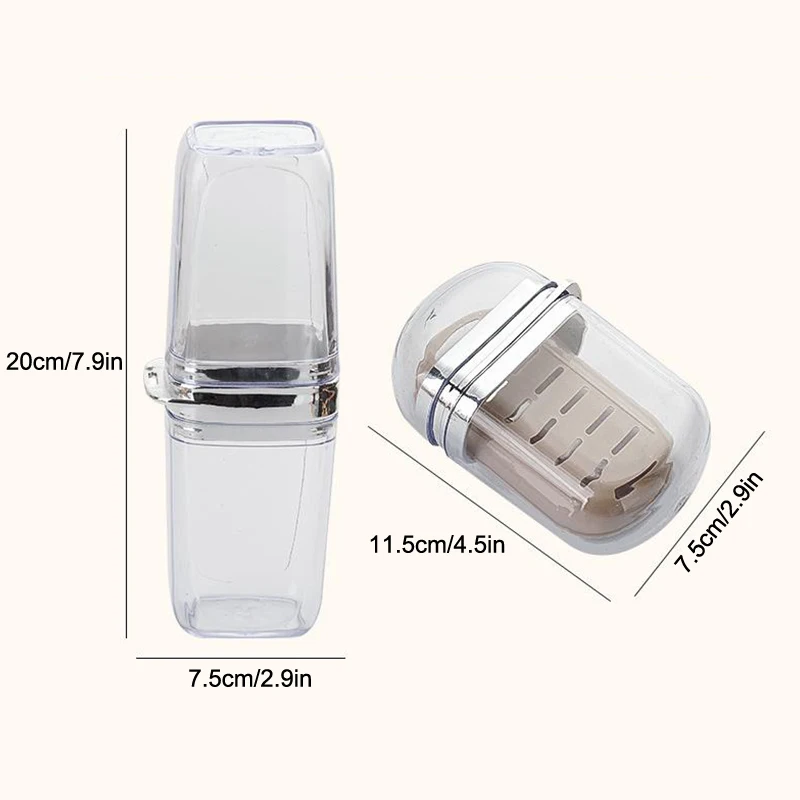 Набор из 2 предметов: портативный держатель для мыла и футляр для зубной щетки, прочный пластиковый дорожный набор для туалетных принадлежностей, легко моющийся, для спортзала и ванной комнаты
Набор из 2 предметов: портативный держатель для мыла и футляр для зубной щетки, прочный пластиковый дорожный набор для туалетных принадлежностей, легко моющийся, для спортзала и ванной комнаты