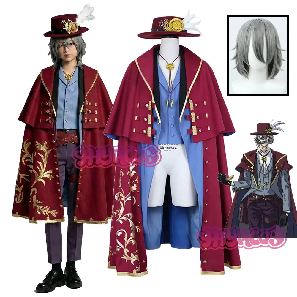 Anime JJack The Ripper Cosplay Costume Wig Cloak Hat Blue Custom Size Records Of Ragnarok Halloween Party Outfit Accessories
Anime JJack The Ripper Cosplay Costume Wig Cloak Hat Blue Custom Size Records Of Ragnarok Halloween Party Outfit Accessories
