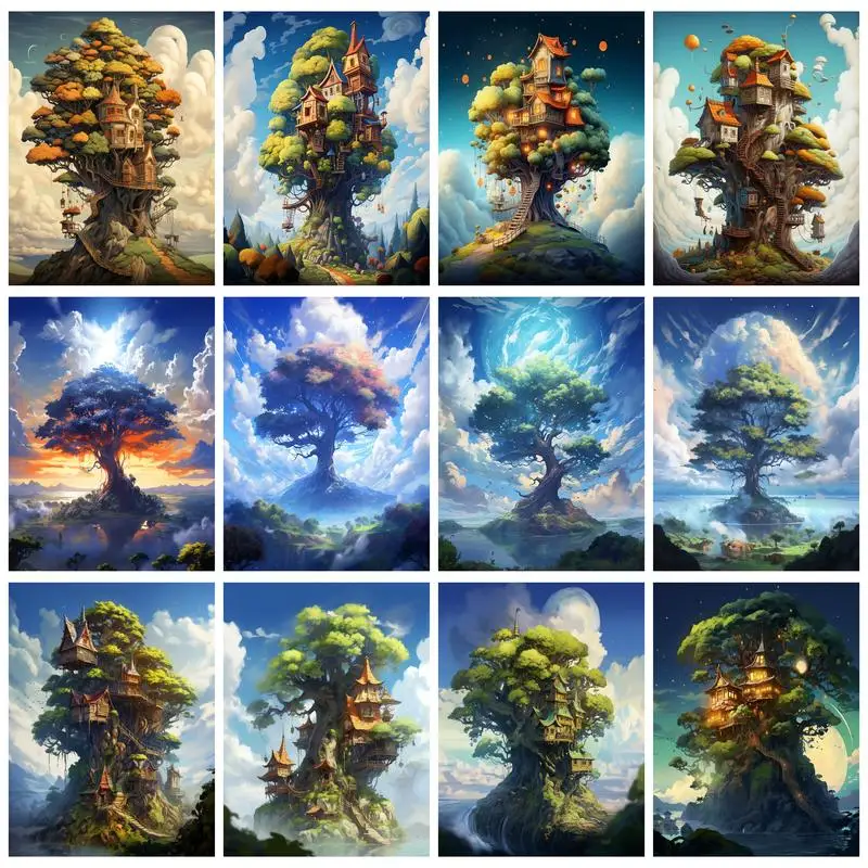RUOPOTY 5D DIY Diamond Painting Landscape Tree Full Round/Square Diamond Embroidery Cross Stitch Kit Home Decoration Art
RUOPOTY 5D DIY Diamond Painting Landscape Tree Full Round/Square Diamond Embroidery Cross Stitch Kit Home Decoration Art