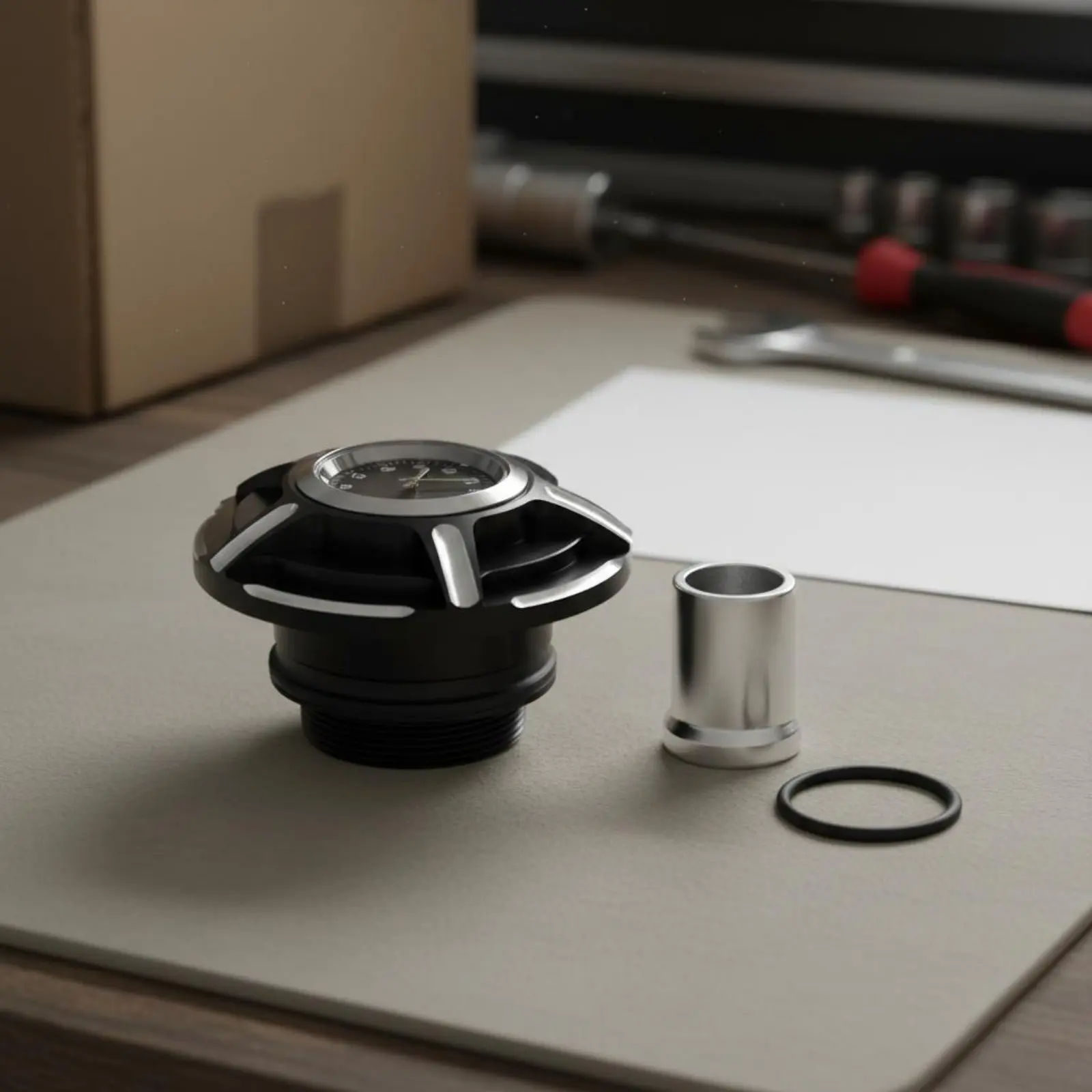 Petrol Fuel Cap with Clock Easy Installation Motorcycle Gas Cap Clock for Motorcycle Owners
Petrol Fuel Cap with Clock Easy Installation Motorcycle Gas Cap Clock for Motorcycle Owners
