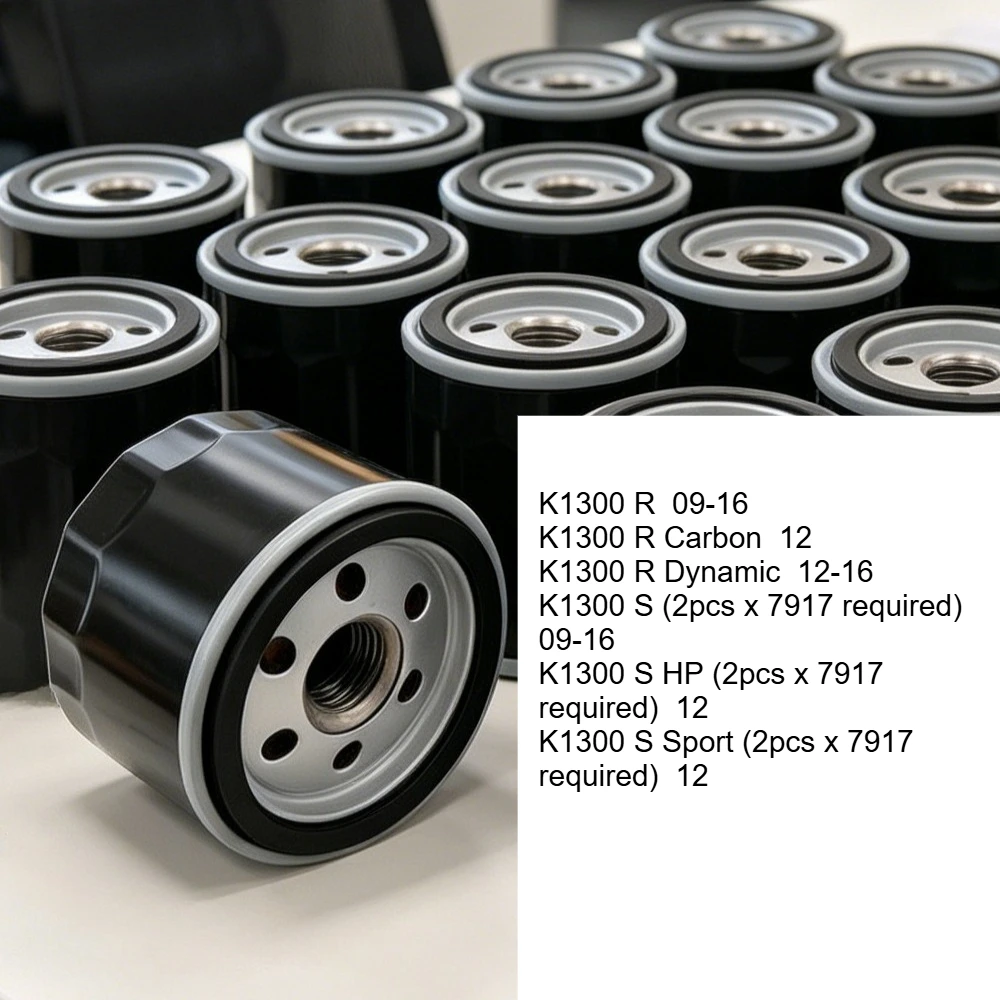 1pc/2pc/4pc Motorcycle Oil Filter For BMW K1300R Carbon Dynamic K1300S HP Sport (2pcs x 7917 required) K1300 K 1300 R R1200GS
1pc/2pc/4pc Motorcycle Oil Filter For BMW K1300R Carbon Dynamic K1300S HP Sport (2pcs x 7917 required) K1300 K 1300 R R1200GS