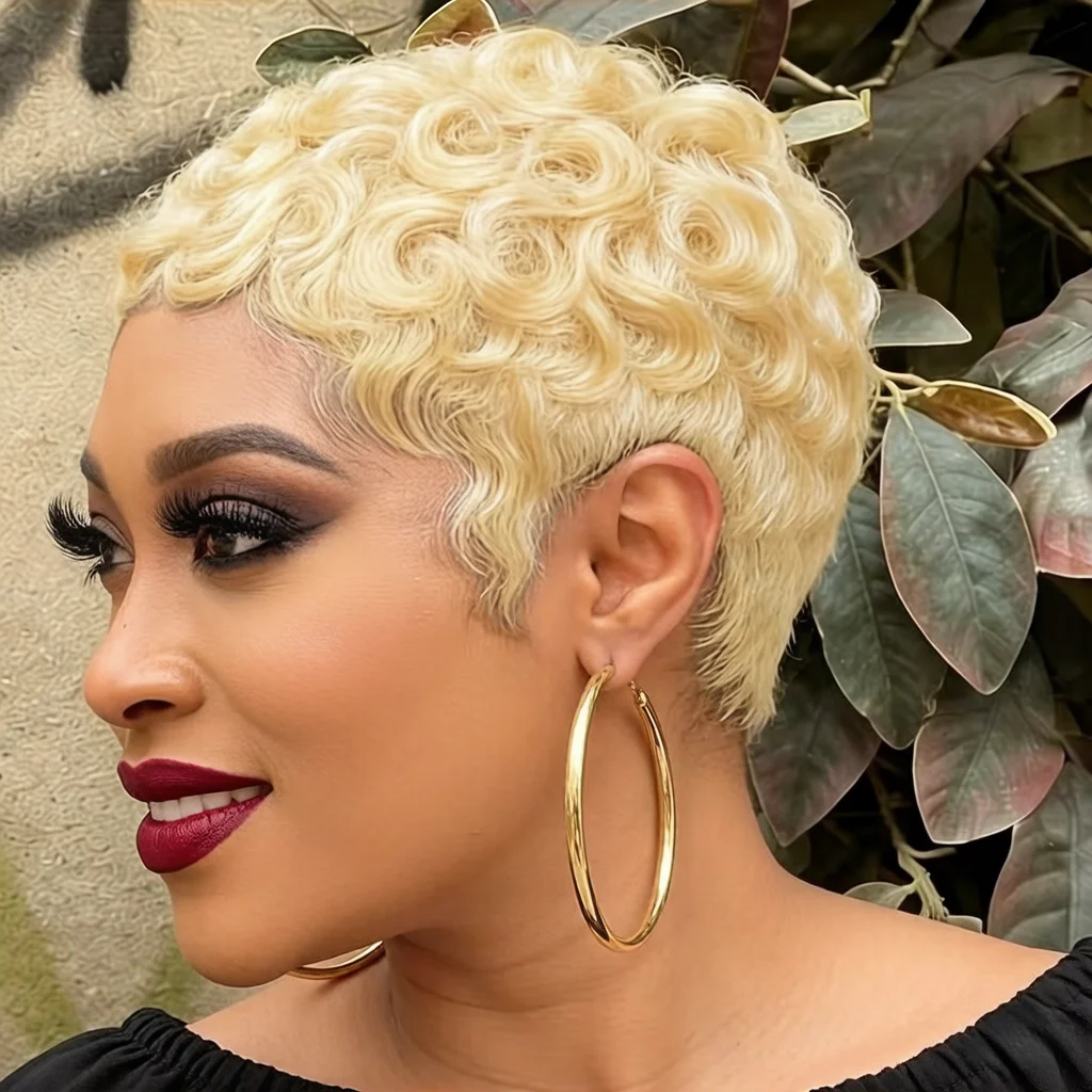 Curly Wave 613 Pixie Cut Human Hair Wig Short Curly Pixie Wigs Human Hair for Women Full Machine Made
Curly Wave 613 Pixie Cut Human Hair Wig Short Curly Pixie Wigs Human Hair for Women Full Machine Made