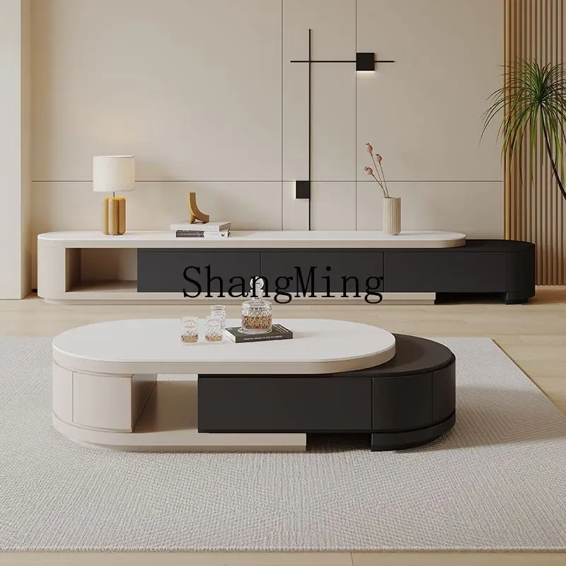 FG light luxury cream wind telescopic rock slab coffee table TV cabinet integrated modern simple coffee table
FG light luxury cream wind telescopic rock slab coffee table TV cabinet integrated modern simple coffee table