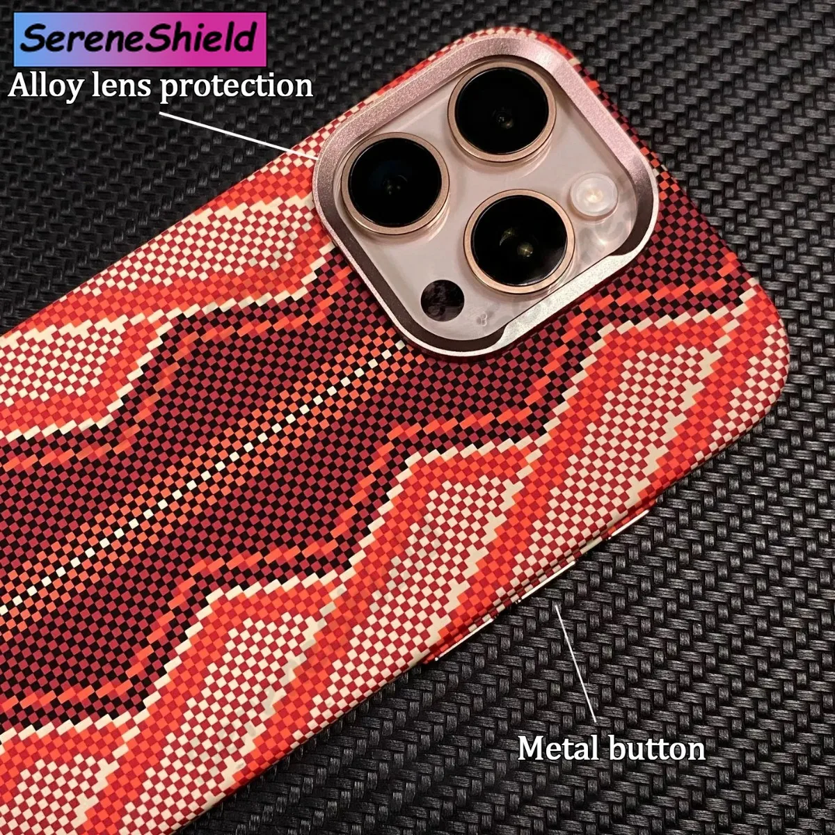 3D Serpentine Relief Carbon Fiber Texture Magsafe Phone Case For iPhone 17 16 15 Pro Max Wireless Charging Alloy Lens Hard Cover
3D Serpentine Relief Carbon Fiber Texture Magsafe Phone Case For iPhone 17 16 15 Pro Max Wireless Charging Alloy Lens Hard Cover