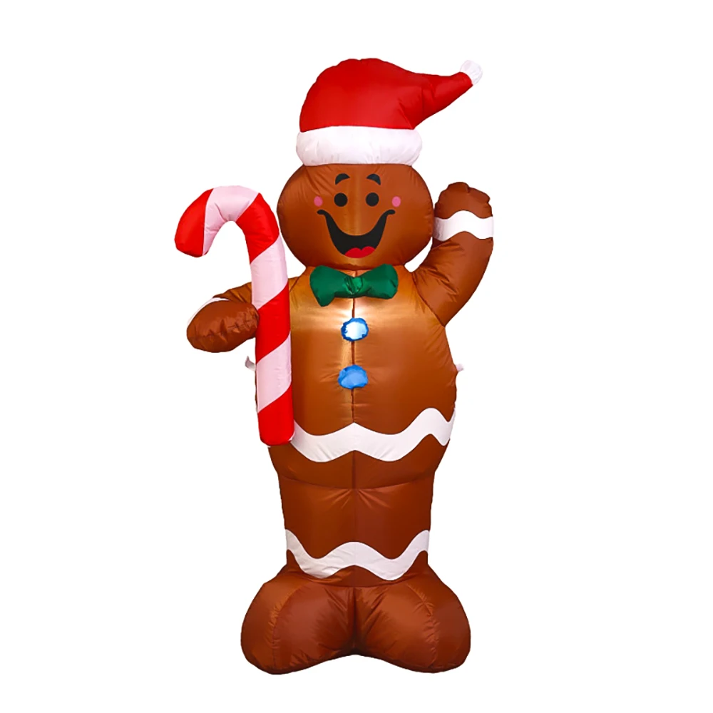 4,92 фута/150 см Рождественский пряничный человечек надувная игрушка Рождественская вечеринка надувная игрушка для патио рождественские украшения
4,92 фута/150 см Рождественский пряничный человечек надувная игрушка Рождественская вечеринка надувная игрушка для патио рождественские украшения