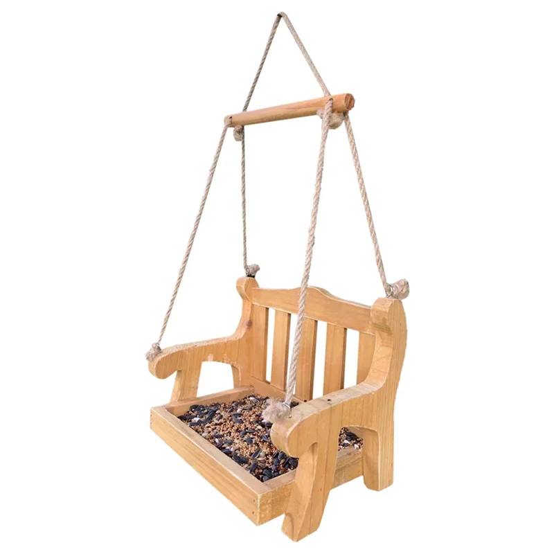 Automatic Wood Feeder Bird Feeder Hanging Pet Feeder Chair For Balcony Villa Garden Bird Feeding 1 PCS
Automatic Wood Feeder Bird Feeder Hanging Pet Feeder Chair For Balcony Villa Garden Bird Feeding 1 PCS