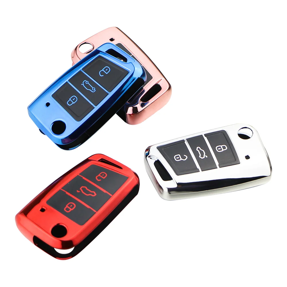 Soft TPU Car Key Case Cover for VW for Volkswagen Golf 7 Mk7 Seat Ibiza Leon FR 2 Altea Aztec for Skoda Octavia
Soft TPU Car Key Case Cover for VW for Volkswagen Golf 7 Mk7 Seat Ibiza Leon FR 2 Altea Aztec for Skoda Octavia