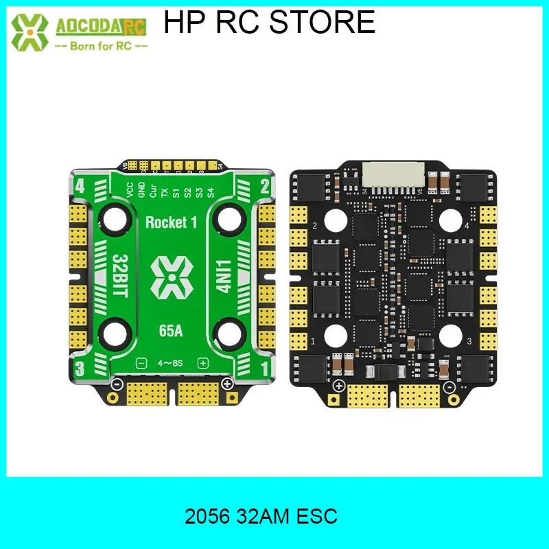 Aocoda-RC 2065 AM32 32 бит 65A 4-в-1 ESC 4-8S 20X20 мм встроенный амперметр DSHOT150/300/600/1200/MultiShotOneShot/PWM для дрона
Aocoda-RC 2065 AM32 32 бит 65A 4-в-1 ESC 4-8S 20X20 мм встроенный амперметр DSHOT150/300/600/1200/MultiShotOneShot/PWM для дрона