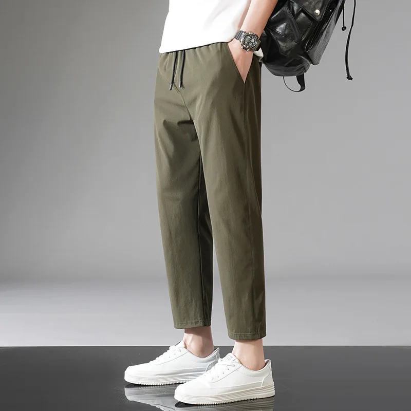 Men's Pants Summer Casual Pants Trend Easy Thin Style Straight Tube Nine Points Quick Drying Motion
Men's Pants Summer Casual Pants Trend Easy Thin Style Straight Tube Nine Points Quick Drying Motion