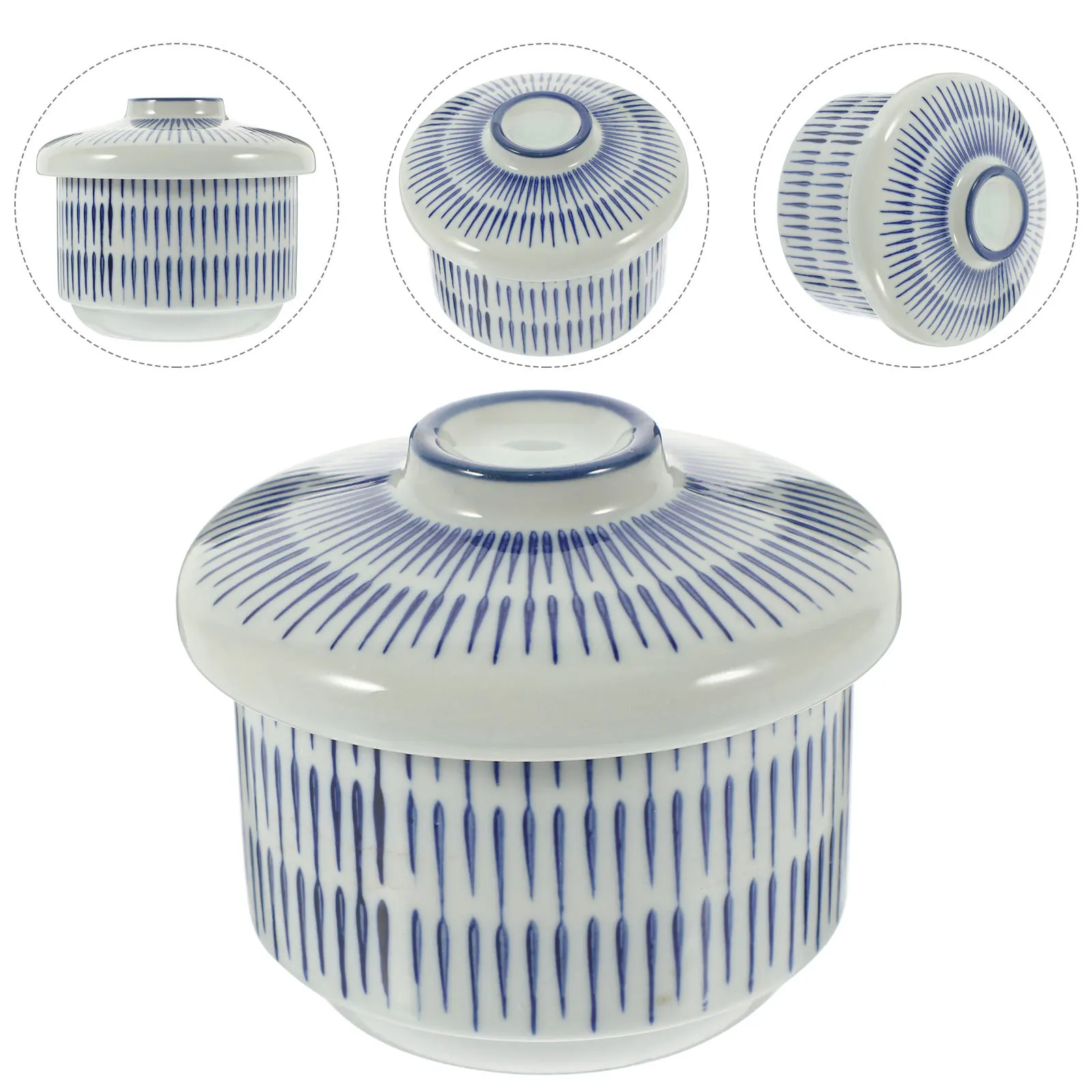 Mini Japanese Ceramic Stew Pot Soup Bowl with Lid Traditional Design Non-Skid Base for Hot Cold Food Home Restaurant Use
Mini Japanese Ceramic Stew Pot Soup Bowl with Lid Traditional Design Non-Skid Base for Hot Cold Food Home Restaurant Use