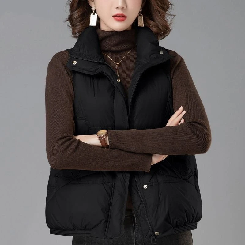 Women's Down Vest Jacket Autumn 2025 Loose Fitting Warmth Outerwear Detachable Hood Design
Women's Down Vest Jacket Autumn 2025 Loose Fitting Warmth Outerwear Detachable Hood Design