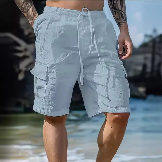 Men's Cotton Linen Shorts Drawstring Waist Short Pants Lightweight Breathable Cargo Knee Length Casual Shorts
Men's Cotton Linen Shorts Drawstring Waist Short Pants Lightweight Breathable Cargo Knee Length Casual Shorts