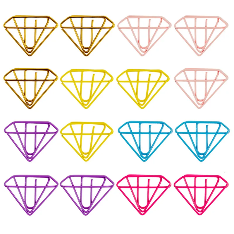 Diamond Paper Clip Creative Shaped Paper Clips Decorative Binder Office Supplies Paperclip Pretty Stationery Teacher Supplies
Diamond Paper Clip Creative Shaped Paper Clips Decorative Binder Office Supplies Paperclip Pretty Stationery Teacher Supplies