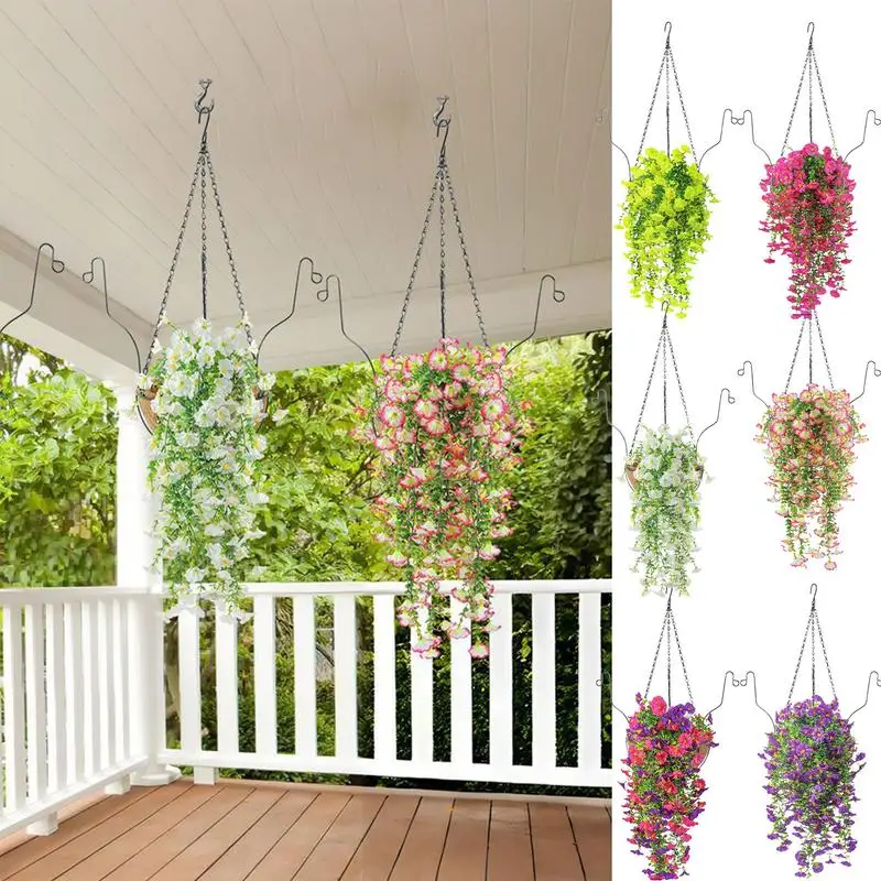 Versatile Realistic Fake Flowers With Bird Feeder Artificial Morning Glory Hanging Decor Perfect for Home Outdoor Garden Wedding
Versatile Realistic Fake Flowers With Bird Feeder Artificial Morning Glory Hanging Decor Perfect for Home Outdoor Garden Wedding