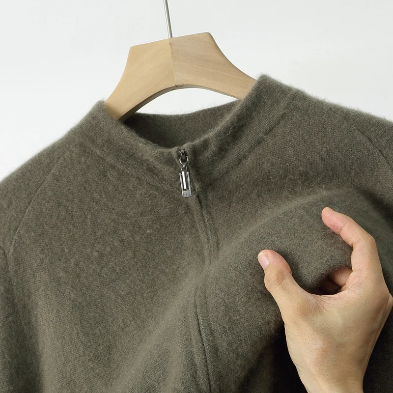 Choice Men's Zipper Mock Collar Cardigan 100% Merino Wool Sweater Cashmere Knitwear Autumn Winter Outside Sports Knit Coat Tops
Choice Men's Zipper Mock Collar Cardigan 100% Merino Wool Sweater Cashmere Knitwear Autumn Winter Outside Sports Knit Coat Tops