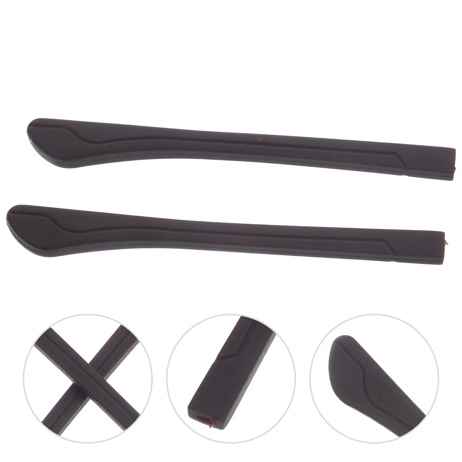One Pair Dark Brown Silicone Glasses Temple Cover Non-Slip Replacement Leg Sleeve Compatible with Thin Metal Arms Eyewear Frame
One Pair Dark Brown Silicone Glasses Temple Cover Non-Slip Replacement Leg Sleeve Compatible with Thin Metal Arms Eyewear Frame