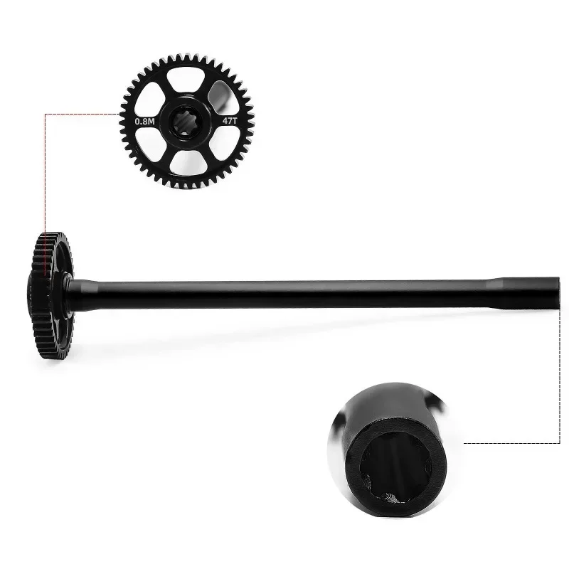 Metal 47T Spur Gear and Center Driveshaft Set 10755 10756 for TRXS Mini Maxx RC Car Upgrade Parts Accessories
Metal 47T Spur Gear and Center Driveshaft Set 10755 10756 for TRXS Mini Maxx RC Car Upgrade Parts Accessories