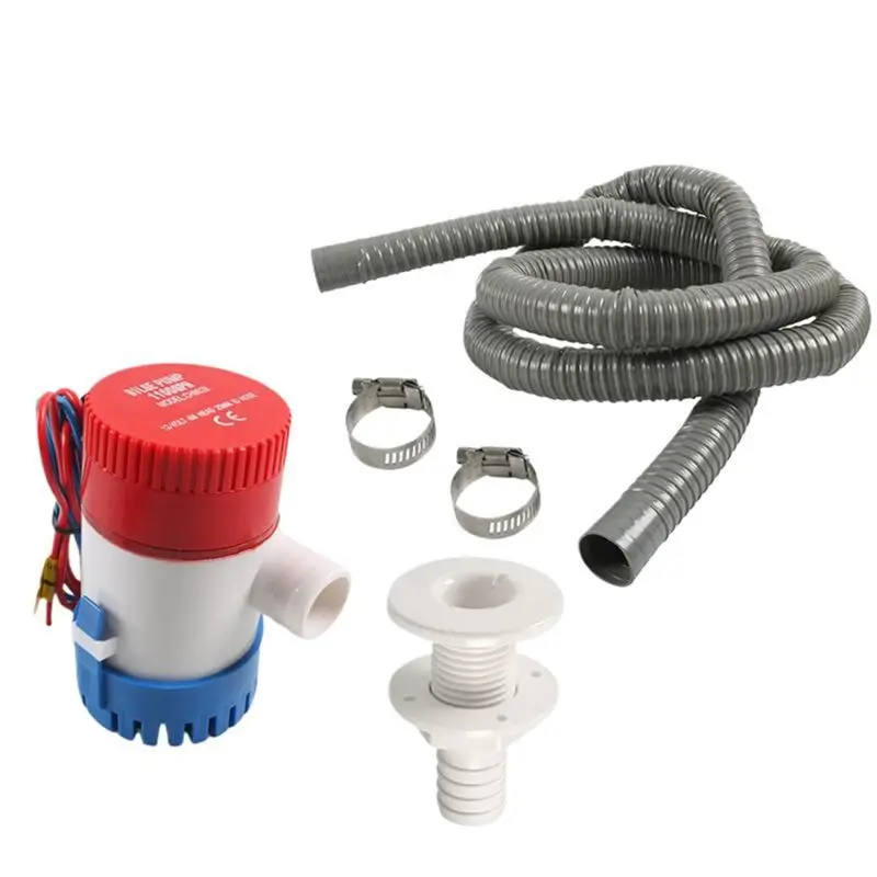 Bilge Pump Plumbing Kit 12V Bilge Pump Bilge Pump Hose Thru-Hull Fitting With 2 Stainless Steel Clamps
Bilge Pump Plumbing Kit 12V Bilge Pump Bilge Pump Hose Thru-Hull Fitting With 2 Stainless Steel Clamps