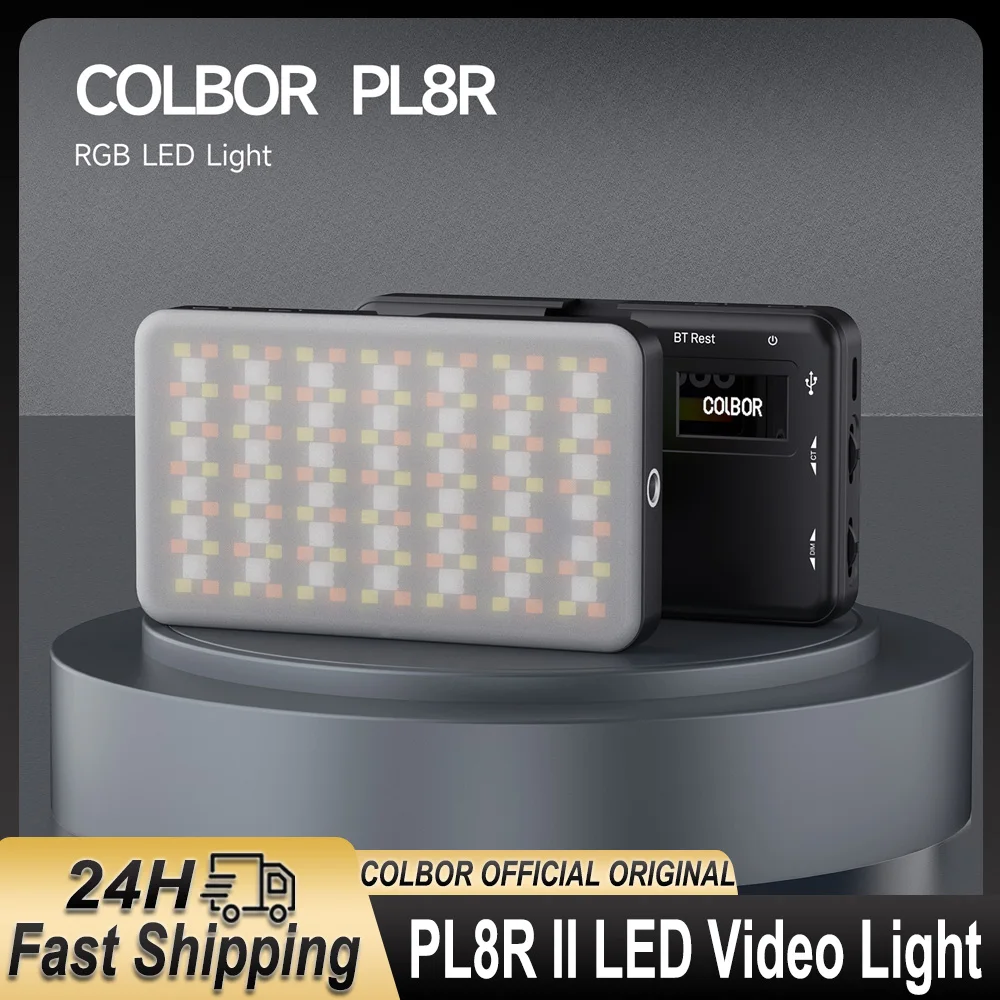 COLBOR PL8R II RGB Полноцветная видеолампа Портативная светодиодная панель освещения для камеры APP/NFC Control DSLR Освещение для фотографии видеоблогов
COLBOR PL8R II RGB Полноцветная видеолампа Портативная светодиодная панель освещения для камеры APP/NFC Control DSLR Освещение для фотографии видеоблогов