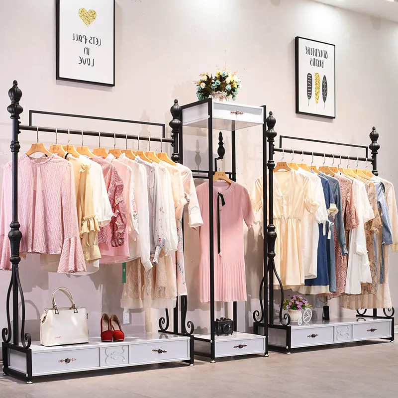 Clothing store display rack Floor-to-ceiling women's clothing store shelf Wall clothing rack Side hanging clothes rack
Clothing store display rack Floor-to-ceiling women's clothing store shelf Wall clothing rack Side hanging clothes rack