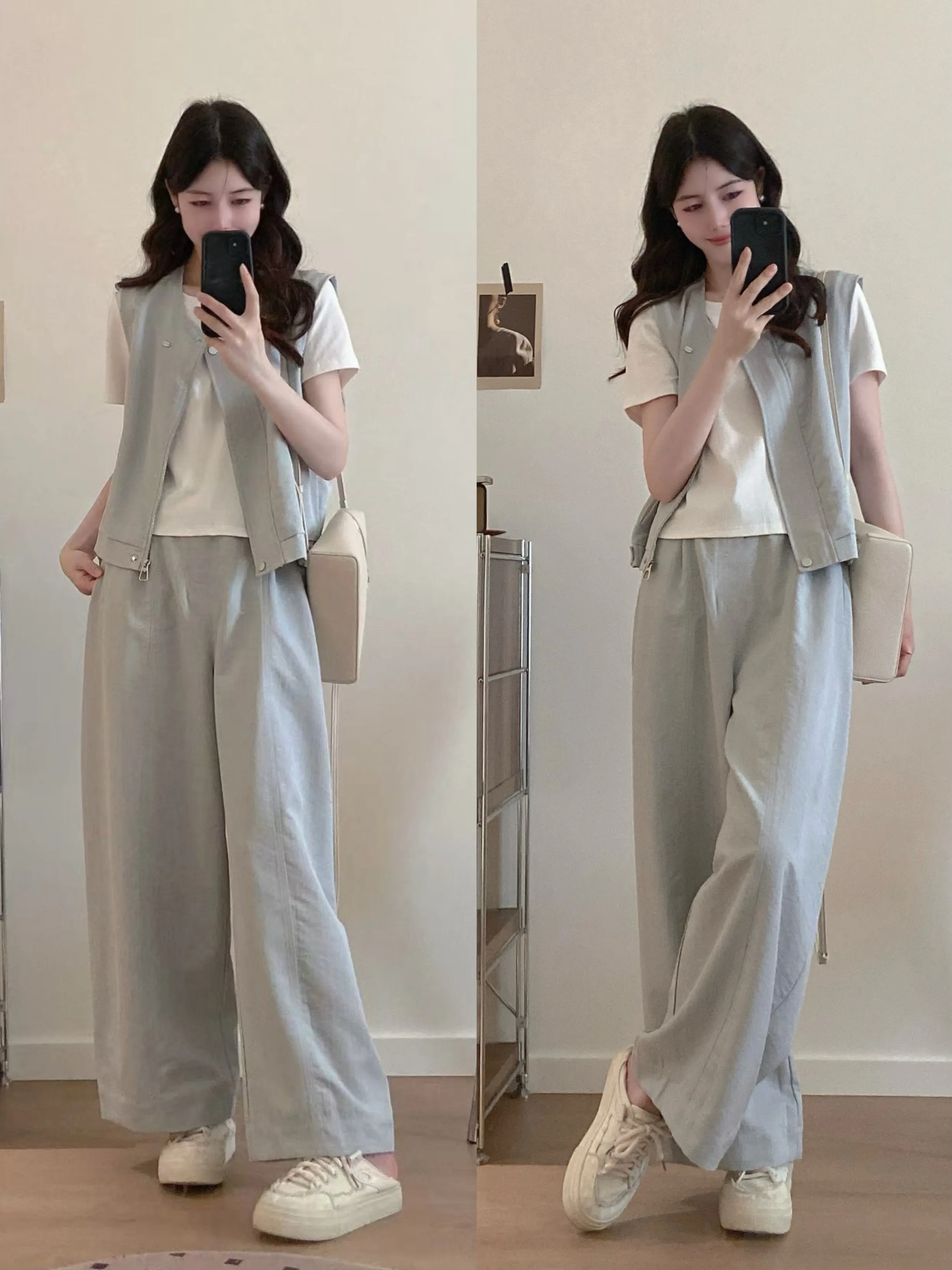 Fashionable Casual plus Size Women's Three-Piece Set with Vest Wide Leg Pants Short Sleeve Stylish for Plump MM
Fashionable Casual plus Size Women's Three-Piece Set with Vest Wide Leg Pants Short Sleeve Stylish for Plump MM
