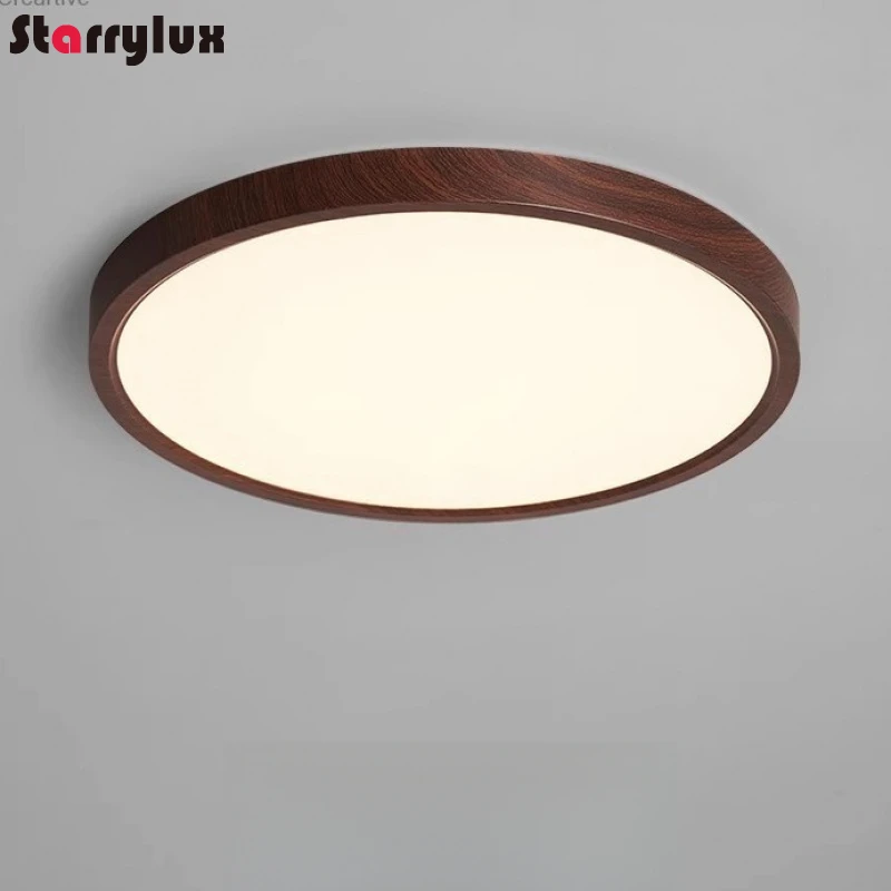 Japanese Wabi Sabi Ceiling Light Ultra-Thin Wooden Lamp Walnut Color for Bedroom Living Room
Japanese Wabi Sabi Ceiling Light Ultra-Thin Wooden Lamp Walnut Color for Bedroom Living Room