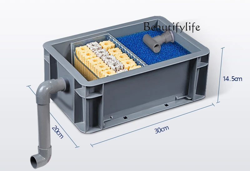 Top filter fish pond water circulation system fish pond ecological water purification equipment pool turnover box filter box
Top filter fish pond water circulation system fish pond ecological water purification equipment pool turnover box filter box