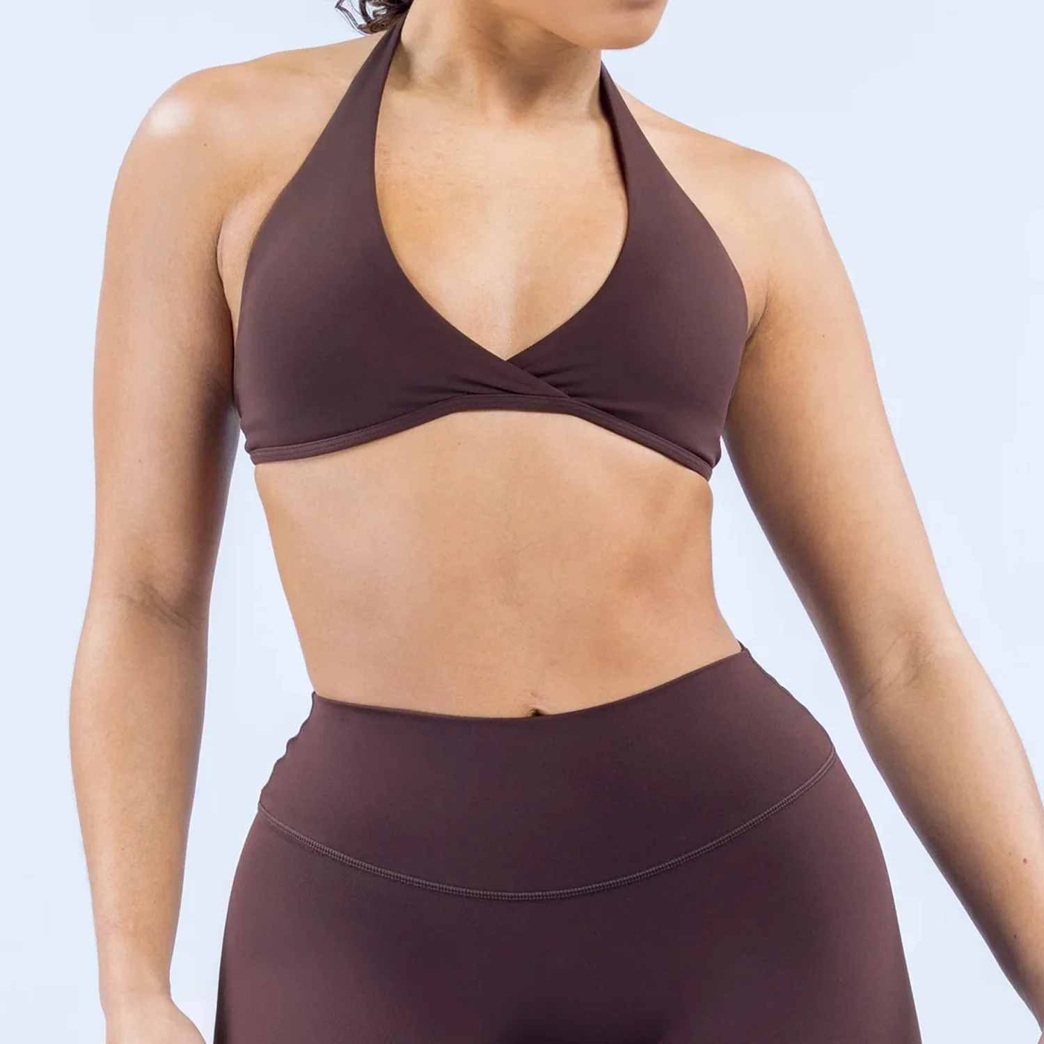 Sexy V-neck hanging neck and beautiful back sports bra for women running and fitness detachable chest cushion yoga Sports Bras
Sexy V-neck hanging neck and beautiful back sports bra for women running and fitness detachable chest cushion yoga Sports Bras