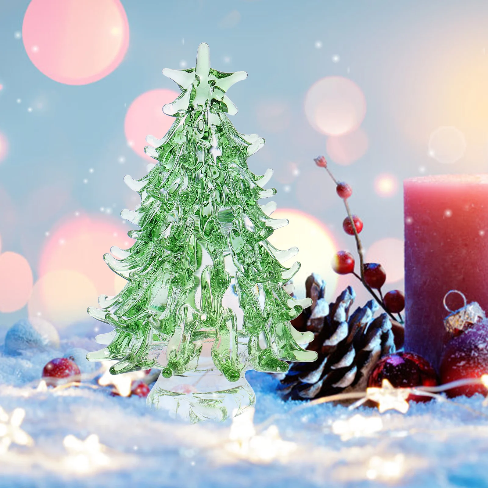 Small Decorative Xmas Tree Craft for Tabletop Snow Village Scene Festival Office Desk Decor Christmas Landscape
Small Decorative Xmas Tree Craft for Tabletop Snow Village Scene Festival Office Desk Decor Christmas Landscape