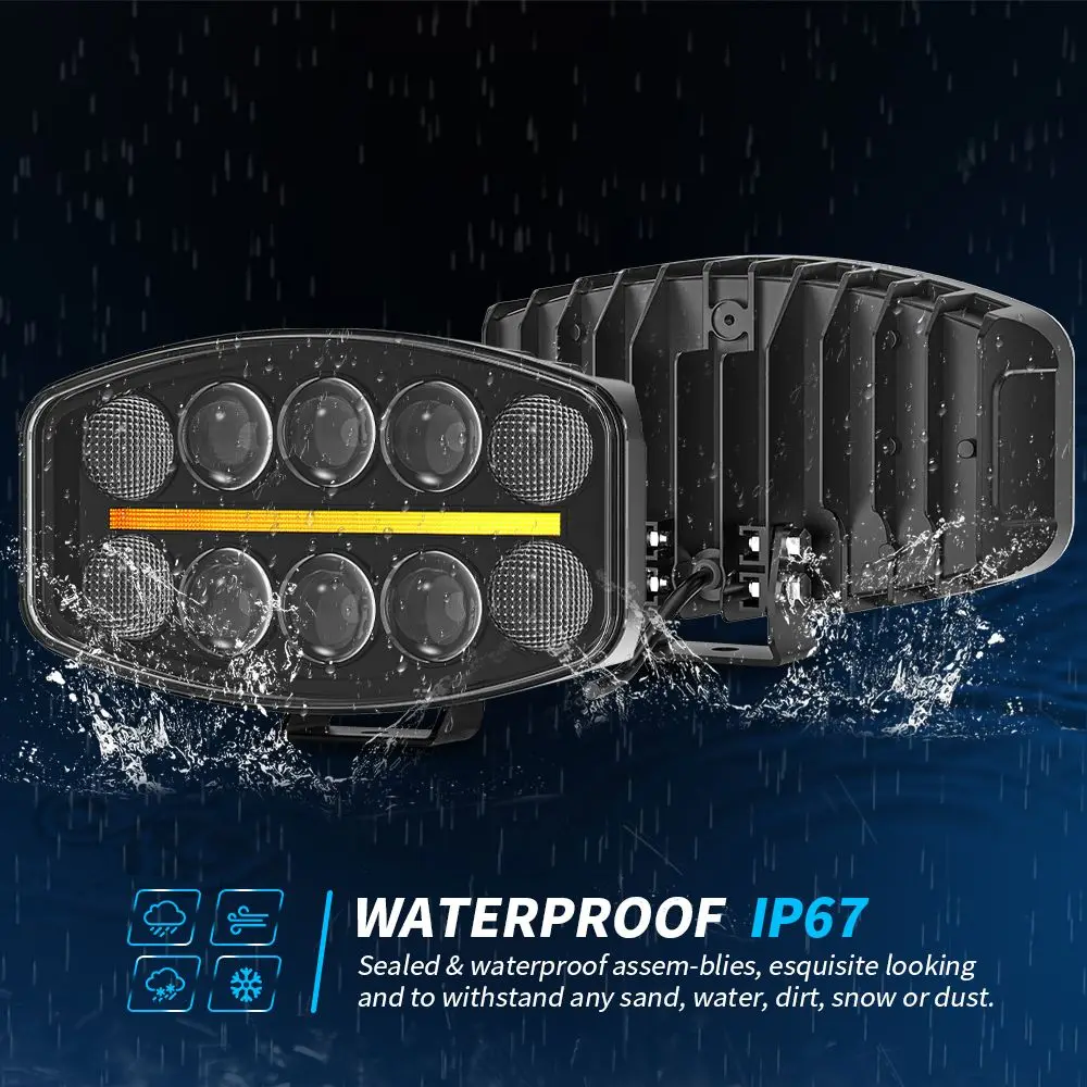 9Inch 12V 24V LED European Truck Modified Searchlight Headligh Auxiliary Work Light LED DRL White Yellow For Offroad 4x4 Trailer
9Inch 12V 24V LED European Truck Modified Searchlight Headligh Auxiliary Work Light LED DRL White Yellow For Offroad 4x4 Trailer