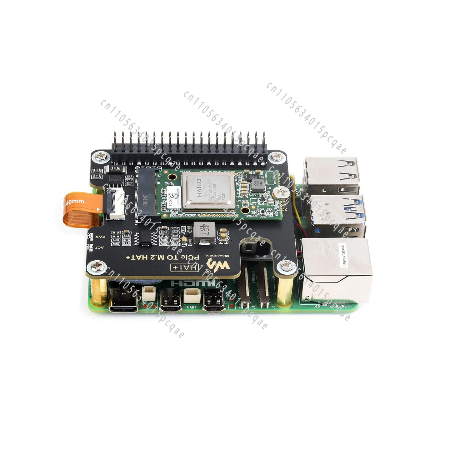 5 artificial intelligence expansion board Hailo-8 M.2 module 26TOPS computing power, low power consumption
5 artificial intelligence expansion board Hailo-8 M.2 module 26TOPS computing power, low power consumption