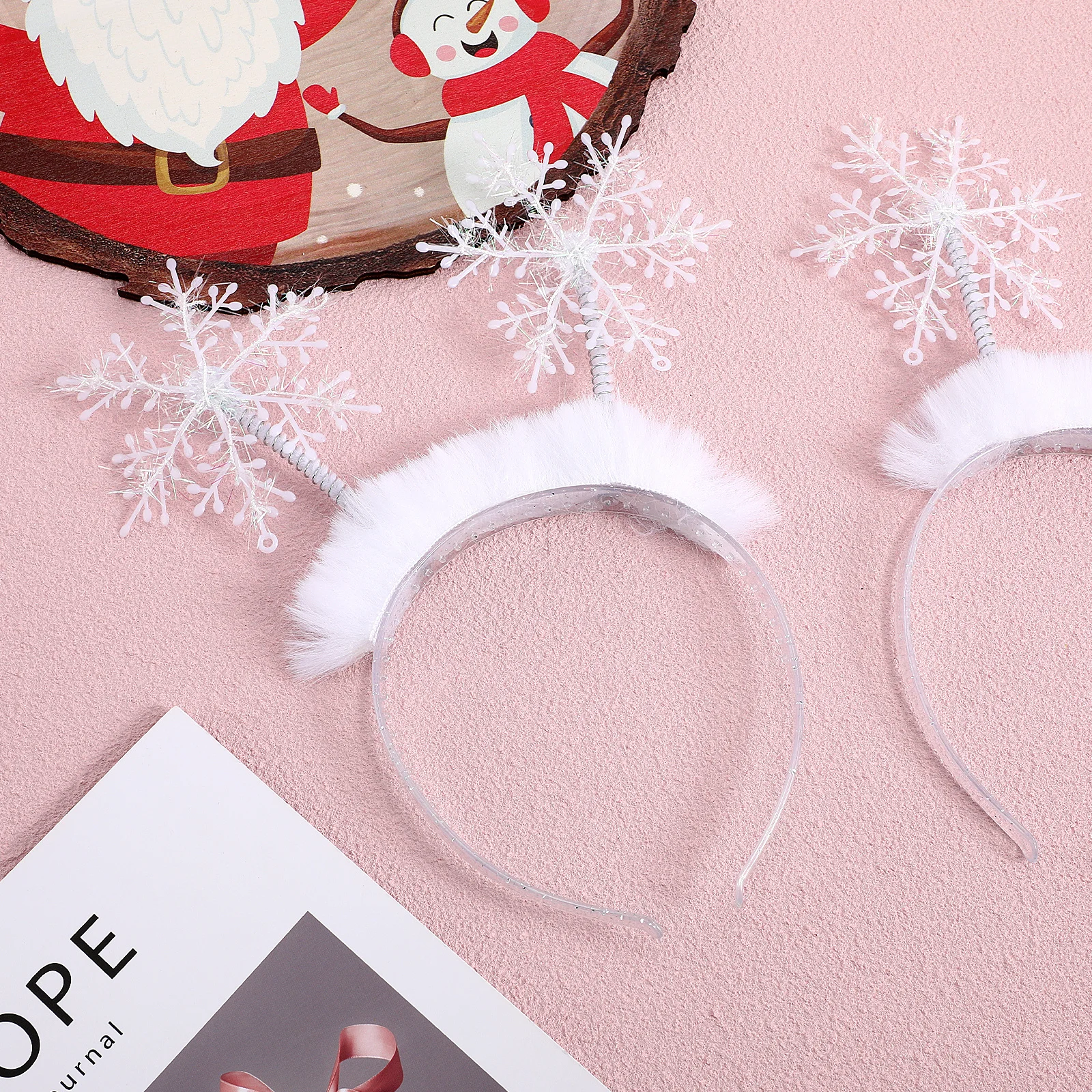 4Pcs Snowflake Hair Band Elegant Headwear for Holiday Christmas Party Cosplay Photo Prop Accessory Snowflake Boppers
4Pcs Snowflake Hair Band Elegant Headwear for Holiday Christmas Party Cosplay Photo Prop Accessory Snowflake Boppers