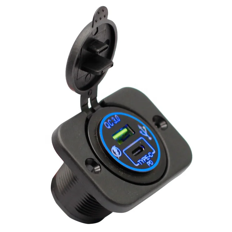 12V/24V 36W Aluminum Waterproof Dual QC3.0 USB Fast Charger Socket Power Outlet Adapter USB Outlet panel
12V/24V 36W Aluminum Waterproof Dual QC3.0 USB Fast Charger Socket Power Outlet Adapter USB Outlet panel