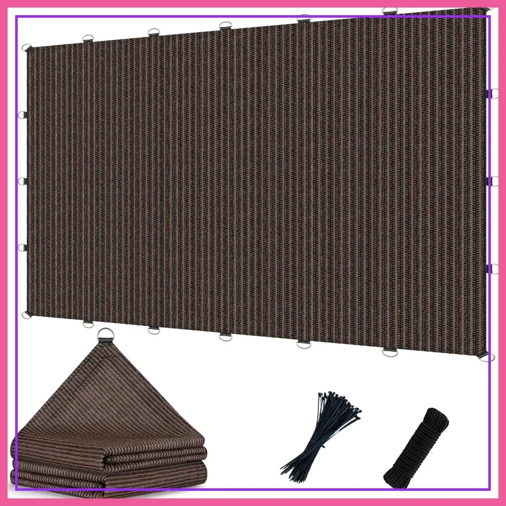 90% Sun Shade Cloth 12x24ft with Reinforced D-Rings, Breathable HDPE Fabric for Patio, Garden, Deck & Backyard, Mocha
90% Sun Shade Cloth 12x24ft with Reinforced D-Rings, Breathable HDPE Fabric for Patio, Garden, Deck & Backyard, Mocha