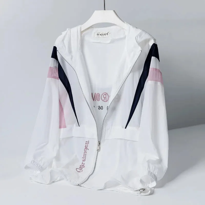 Sun Protection Clothing Women Summer 2022 New Fashion Color Matching Sun Protection Clothing Light Breathable Cardigan Jacket
Sun Protection Clothing Women Summer 2022 New Fashion Color Matching Sun Protection Clothing Light Breathable Cardigan Jacket