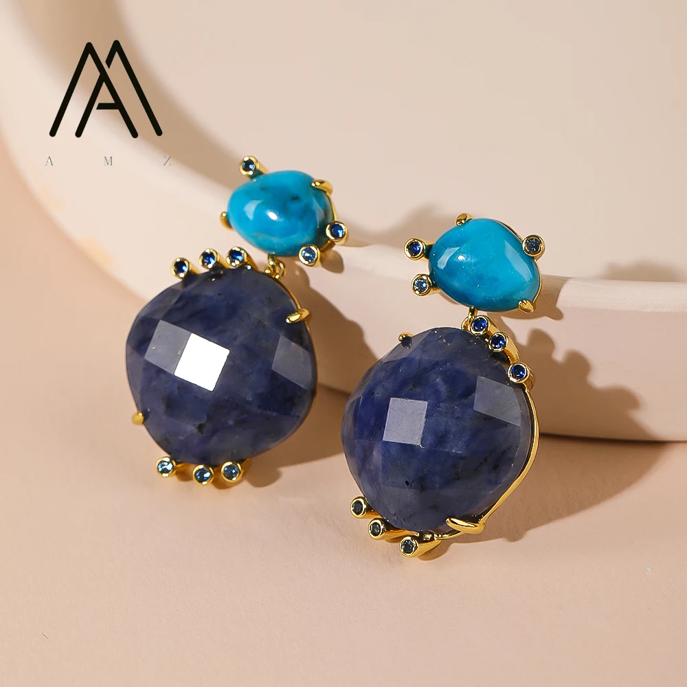 Multi Colored Cut Earrings Natural Gemstone Earring Gold-plated Zircon Inlaid Jewelry Fashion Elegant Women Wedding Bridal Jewel
Multi Colored Cut Earrings Natural Gemstone Earring Gold-plated Zircon Inlaid Jewelry Fashion Elegant Women Wedding Bridal Jewel