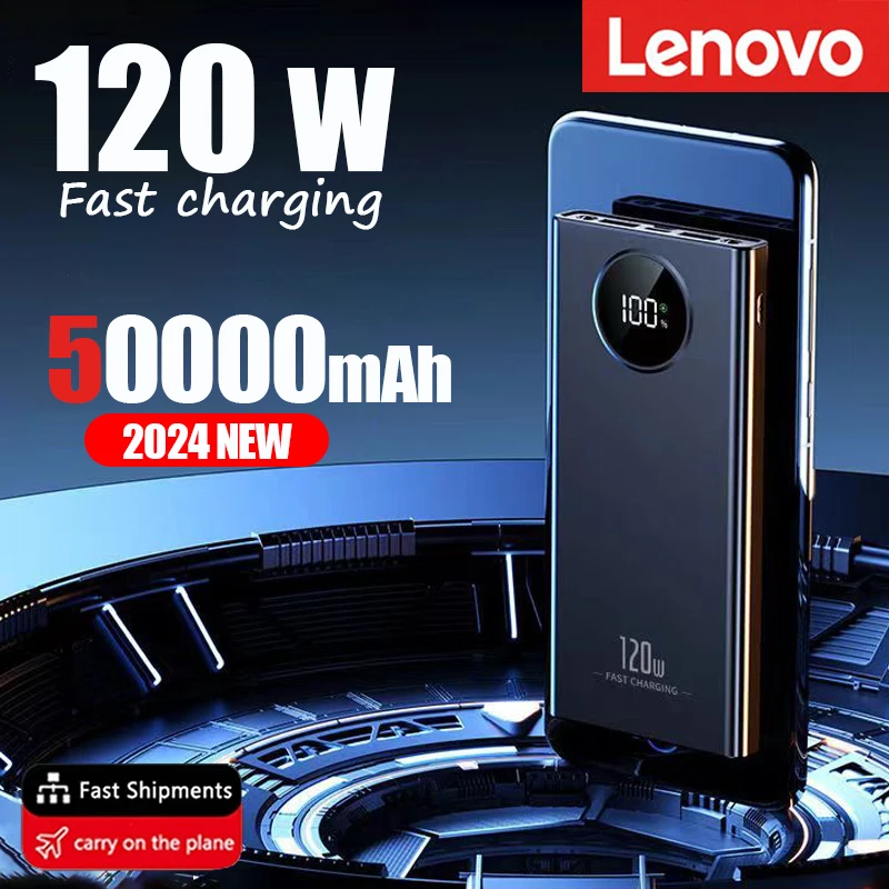 Lenovo 2024 ГОРЯЧИЙ 120 Вт 50000 мАч PowerBank большой емкости с быстрой зарядкой Powerbank Портативное зарядное устройство для iPhone Samsung Huawei
Lenovo 2024 ГОРЯЧИЙ 120 Вт 50000 мАч PowerBank большой емкости с быстрой зарядкой Powerbank Портативное зарядное устройство для iPhone Samsung Huawei