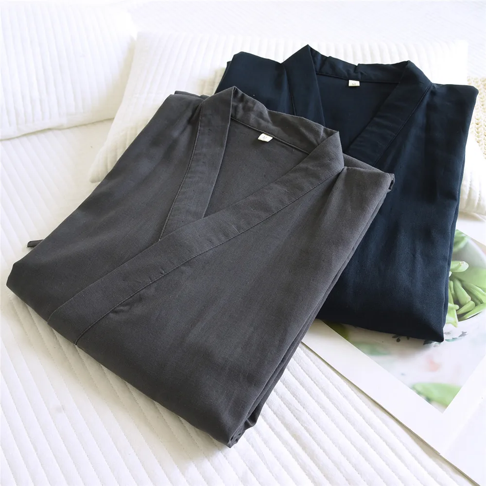 Cotton Gauze Bathrobe Half Sleeve Kimono Spring Autumn Homewear Absorbent Quick-Dry Robes
Cotton Gauze Bathrobe Half Sleeve Kimono Spring Autumn Homewear Absorbent Quick-Dry Robes