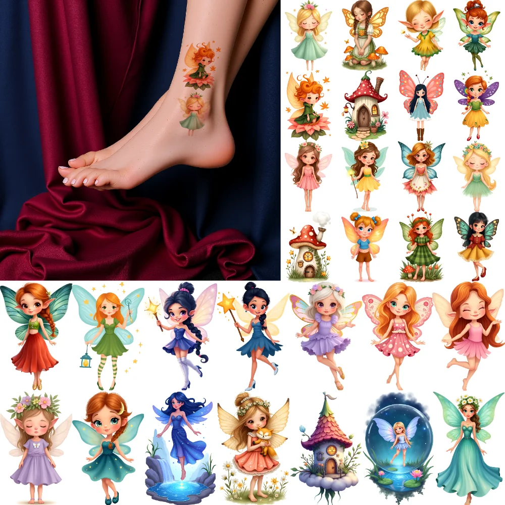 63pcs Temporary Tattoo Fairy Illustrations Temporary Tattoo Stickers Fairy Art Cartoon For Cheeks Women
63pcs Temporary Tattoo Fairy Illustrations Temporary Tattoo Stickers Fairy Art Cartoon For Cheeks Women