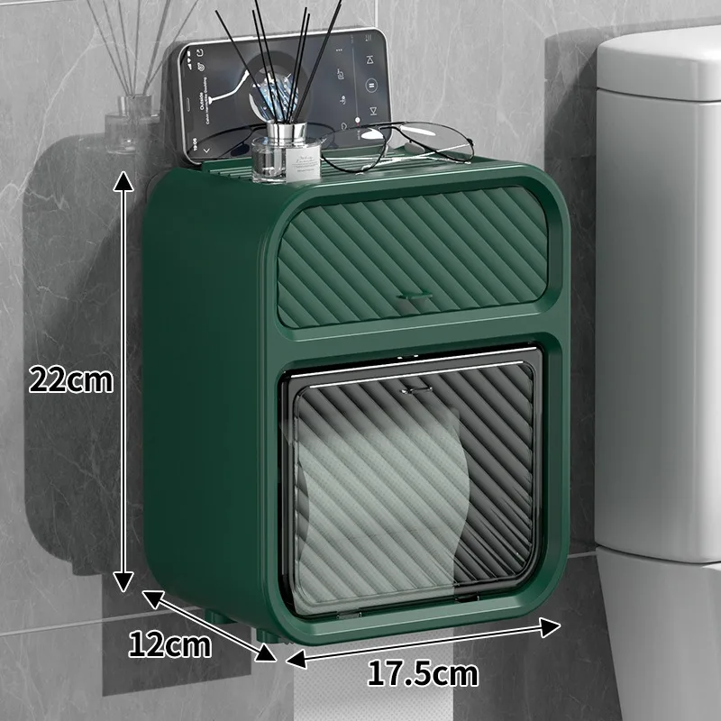 Wall-Mounted Bathroom Tissue Box PP Plastic With Punch-Free Adhesive Hook Waterproof Injection Technics
Wall-Mounted Bathroom Tissue Box PP Plastic With Punch-Free Adhesive Hook Waterproof Injection Technics