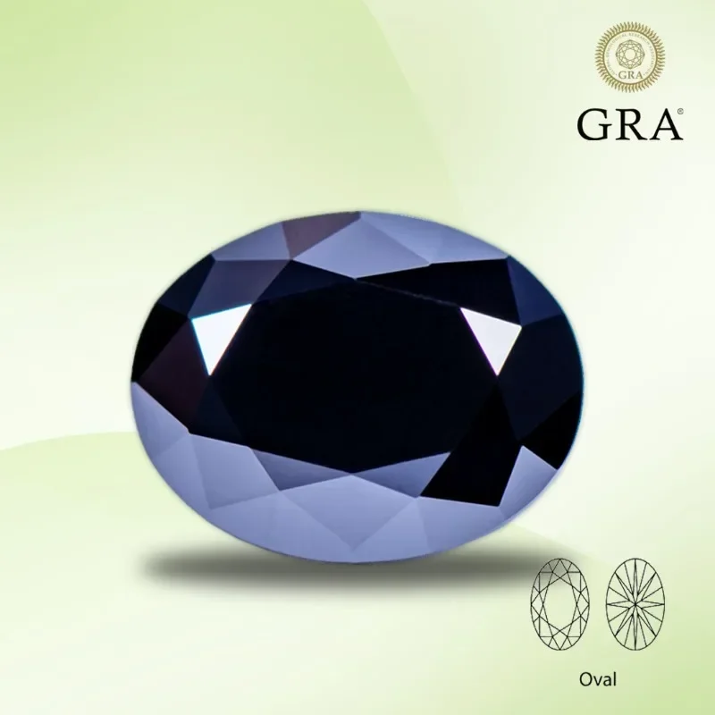 Moissanite Stone Black Color Oval Cut Gemstone Lab Grown Created Heat Diamond for Charms Jewelry Making with GRA Certi
Moissanite Stone Black Color Oval Cut Gemstone Lab Grown Created Heat Diamond for Charms Jewelry Making with GRA Certi