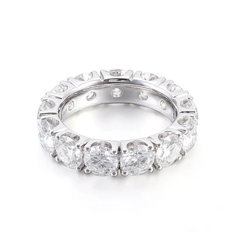 Provence 10K/14K/18K Moissanite Wedding Band for Women Round Cut D Color VVS1 Full Eternity Rings Brilliant Cut Statement Rings
Provence 10K/14K/18K Moissanite Wedding Band for Women Round Cut D Color VVS1 Full Eternity Rings Brilliant Cut Statement Rings