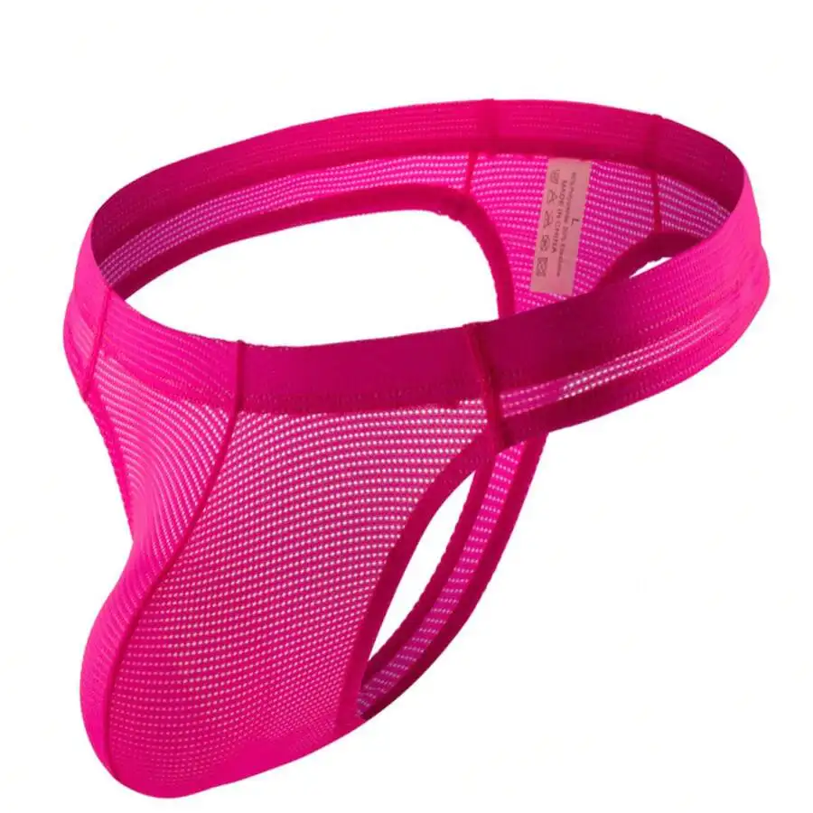 Mens Breathable Nylon Mesh Thong Low-Rise T-Back Underwear
Mens Breathable Nylon Mesh Thong Low-Rise T-Back Underwear