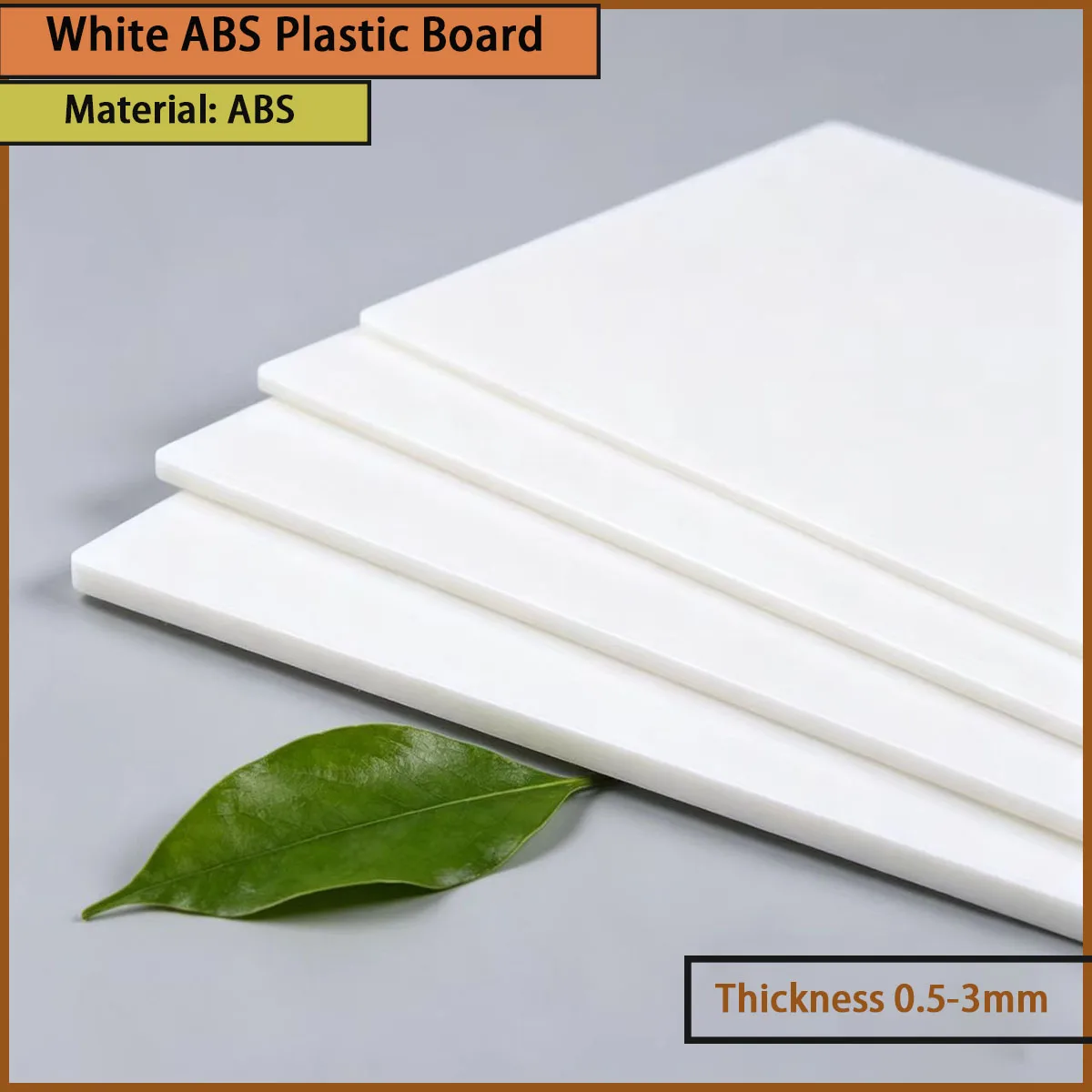 White ABS plastic board with a thickness of 0.5-3mm is used for model making, prototype processing, decorative accessories, etc
White ABS plastic board with a thickness of 0.5-3mm is used for model making, prototype processing, decorative accessories, etc