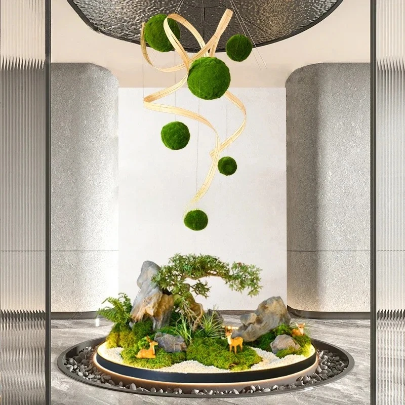 Guling easy spherical plant hanging ceiling decorative pendant simulation green plant moss ball indoor landscape
Guling easy spherical plant hanging ceiling decorative pendant simulation green plant moss ball indoor landscape