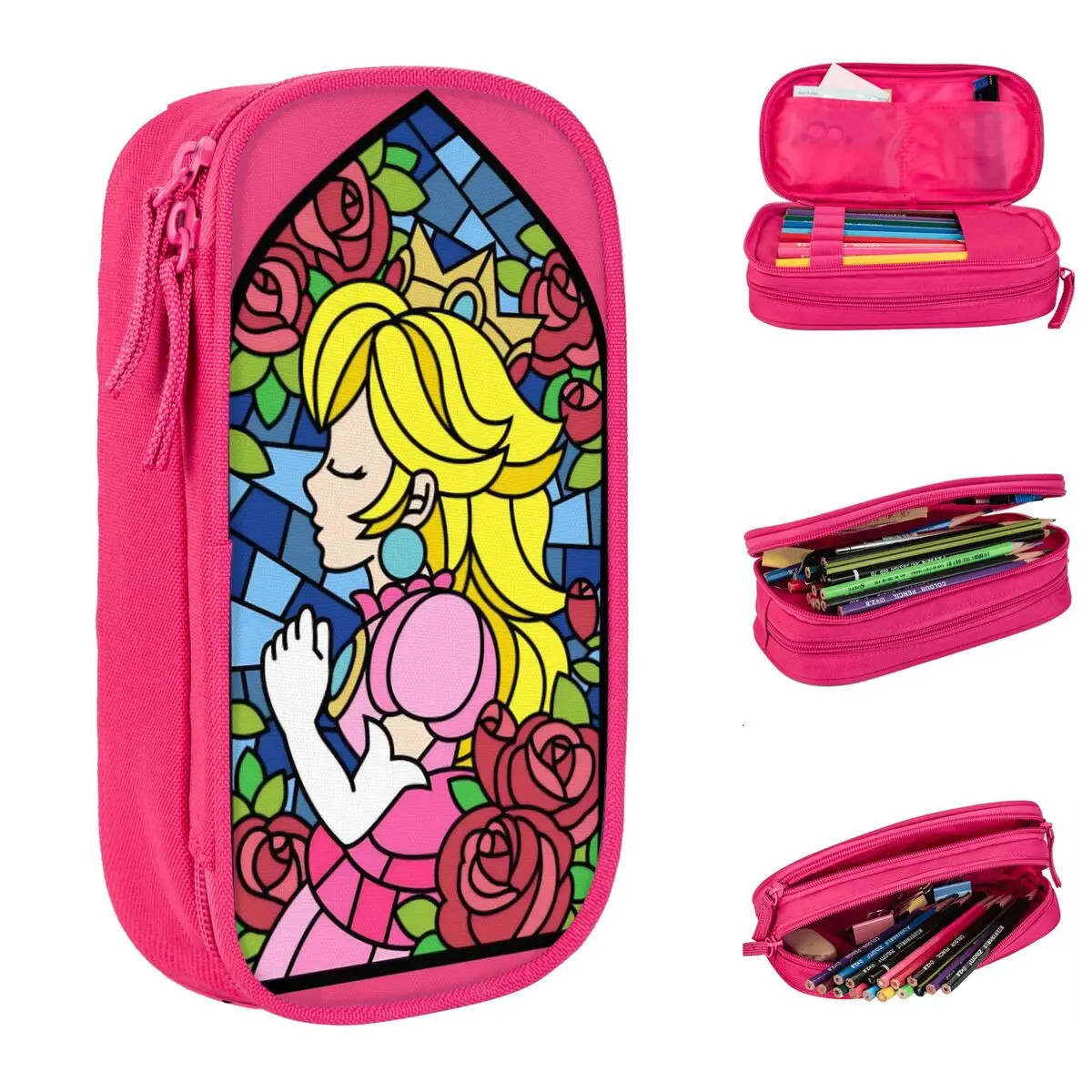 Прекрасный пенал «Принцесса Пич» с мультяшным рисунком, розовый, для девочек и мальчиков, большая сумка-органайзер для ручек, школьный подарок для учеников
Прекрасный пенал «Принцесса Пич» с мультяшным рисунком, розовый, для девочек и мальчиков, большая сумка-органайзер для ручек, школьный подарок для учеников