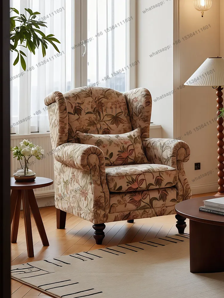 X4 American retro tulip fabric sofa chair bedroom living room printed single sofa
X4 American retro tulip fabric sofa chair bedroom living room printed single sofa