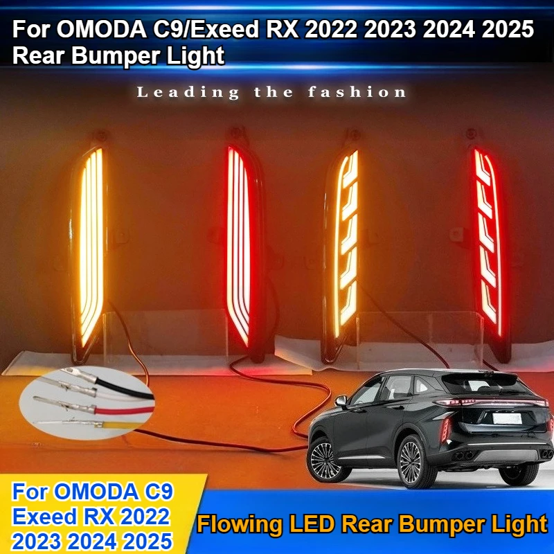 For OMODA C9 /Exeed RX 2022 2023 2024 2025 R Led Rear Bumper Reflector Light Dymanic Turn Signal Brake Warning Light Accessories
For OMODA C9 /Exeed RX 2022 2023 2024 2025 R Led Rear Bumper Reflector Light Dymanic Turn Signal Brake Warning Light Accessories
